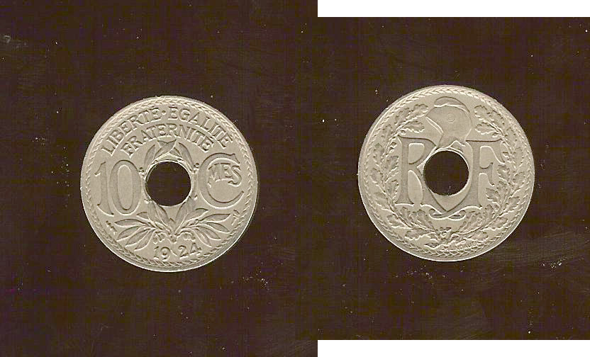 10 centimes Lindauer 1924 gEF